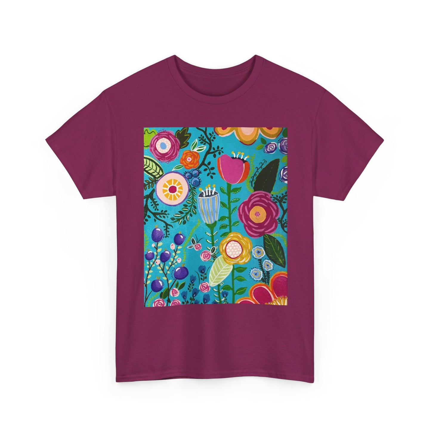 "Verdance" Tee, Unisex T-Shirt, Casual Wear, Summer Outfit, Nature Lover Gift, Floral Art Apparel