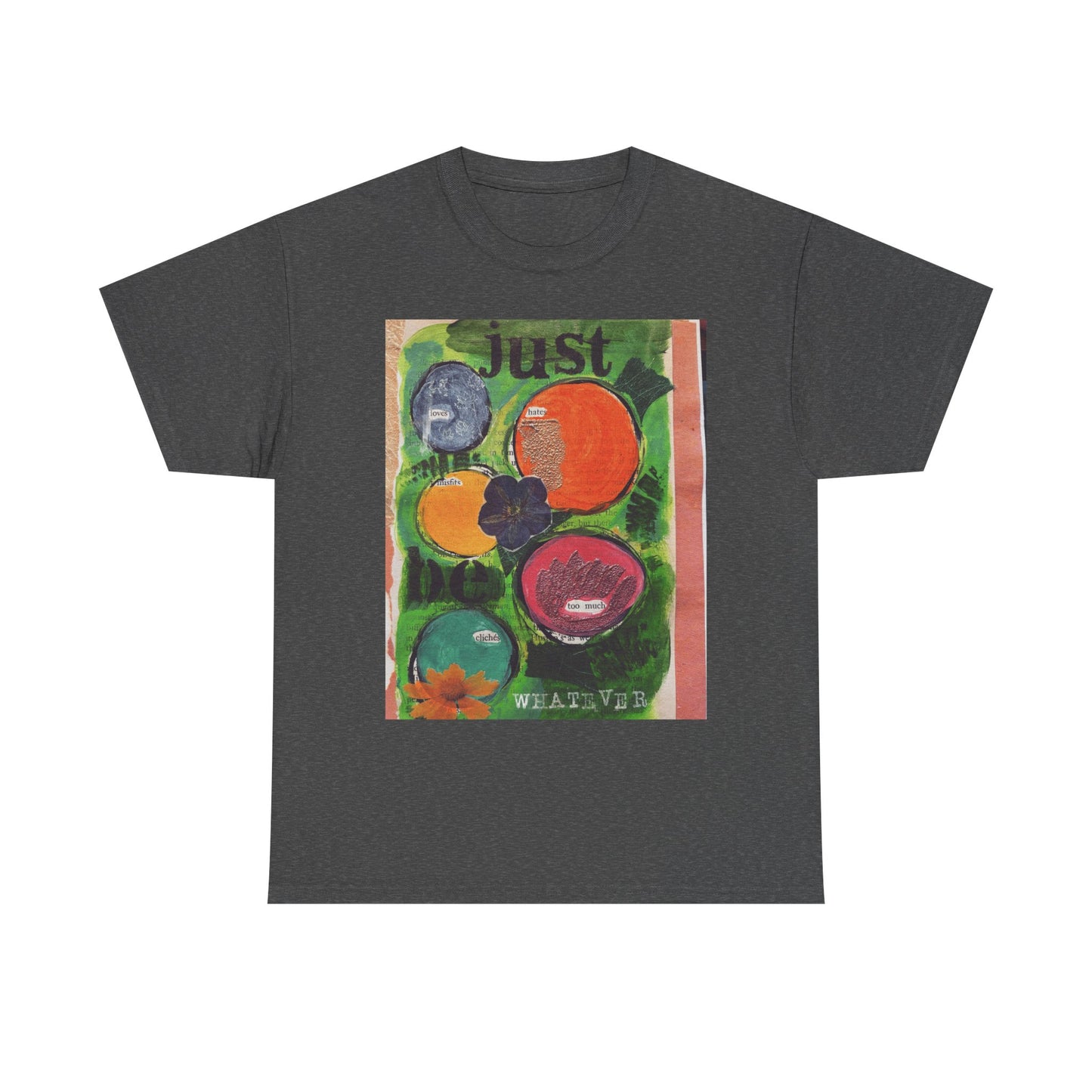 Just Be Graphic Tee - Retro Pop Art Fruit T-Shirt