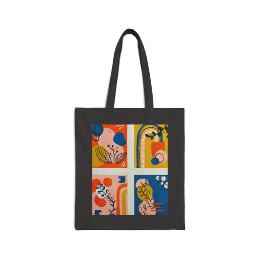"Agreements" Cotton Canvas Tote Bag | Eco-Friendly Shopping Bag, Reusable Grocery Tote, Summer Essentials